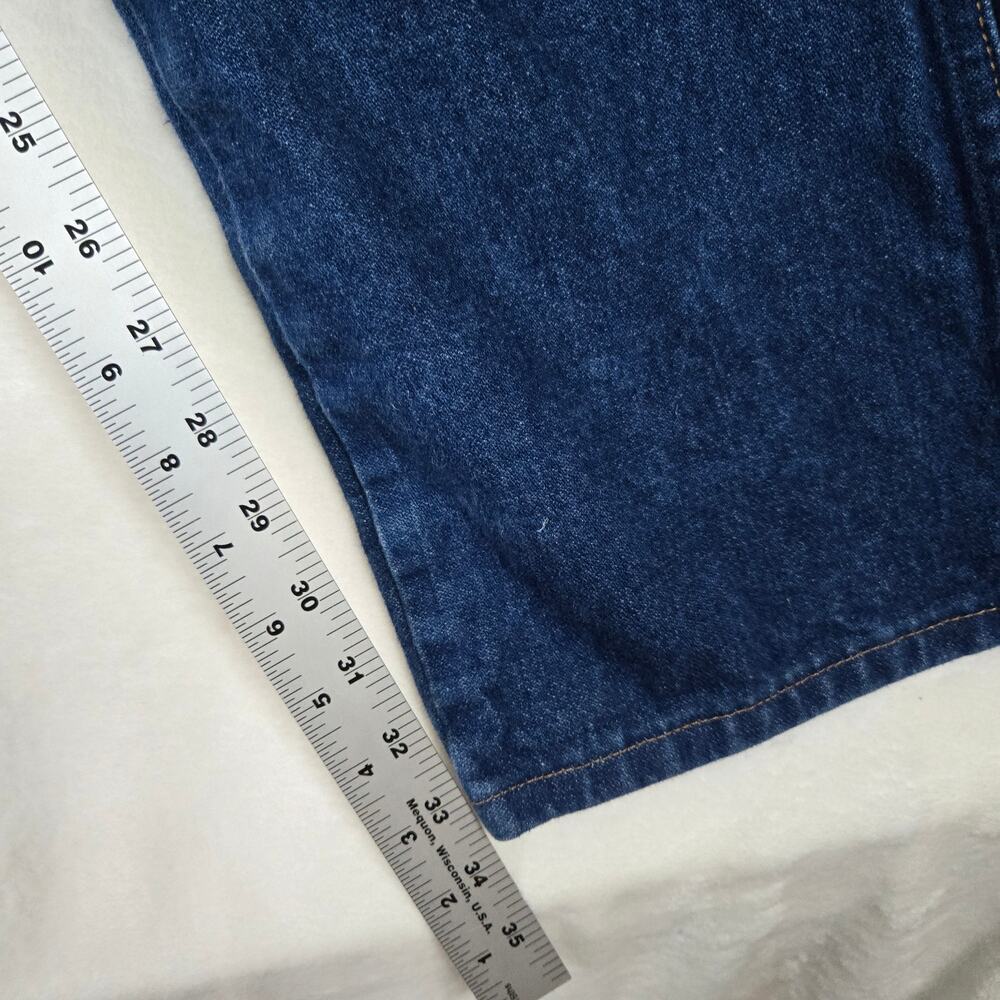 VTG Wrangle Jeans 36x36 Mens Dark Wash Denim Pants Straight Leg 0741 - Picture 3 of 10